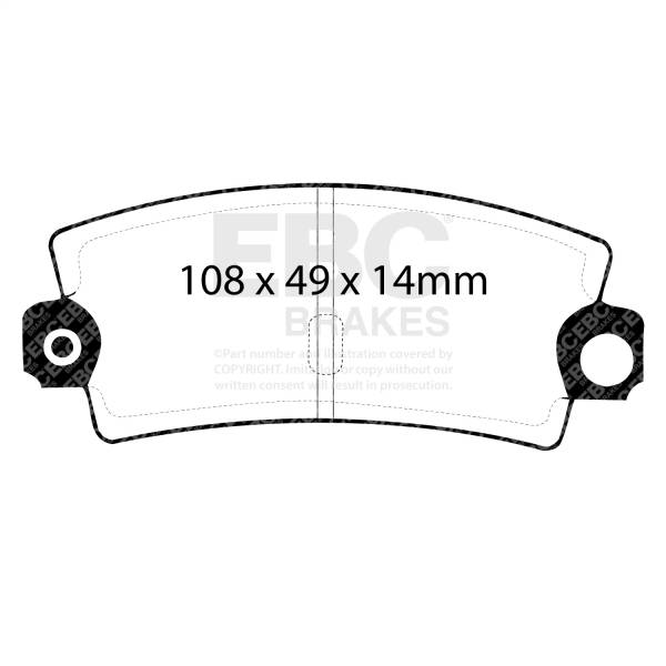 EBC Brakes - EBC Brakes Yellowstuff Street And Track Brake Pads