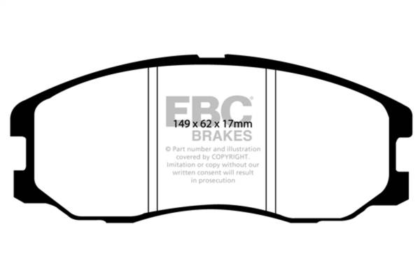 EBC Brakes - EBC Brakes Yellowstuff Street And Track Brake Pads DP41975R