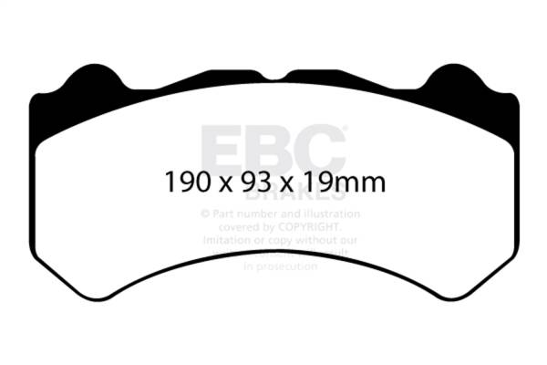 EBC Brakes - EBC Brakes Yellowstuff Street And Track Brake Pads DP41983R