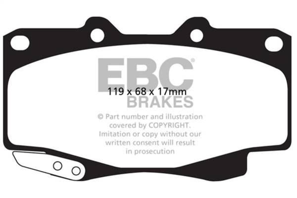 EBC Brakes - EBC Brakes Yellowstuff Street And Track Brake Pads DP42005R