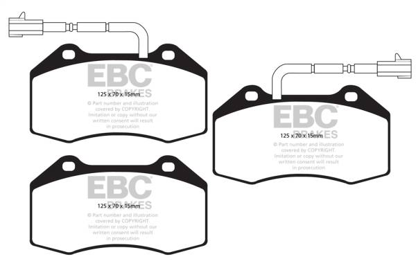 EBC Brakes - EBC Brakes Yellowstuff Street And Track Brake Pads