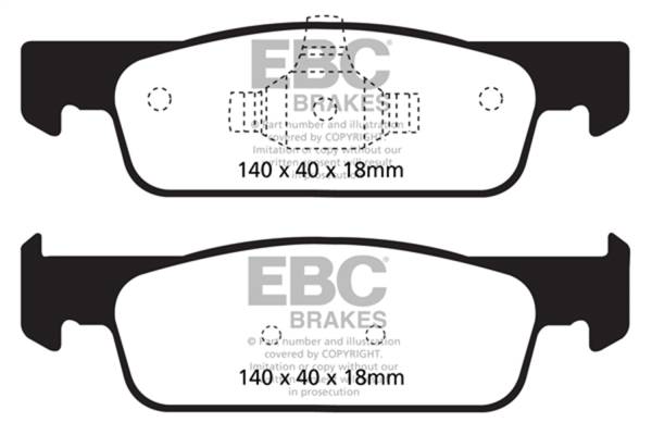 EBC - EBC 2016-2017 Smart Fortwo 0.9L Turbo Yellowstuff Front Brake Pads - DP42146R