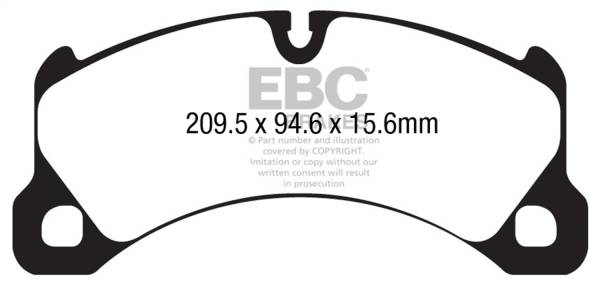 EBC Brakes - EBC Brakes Yellowstuff Street And Track Brake Pads