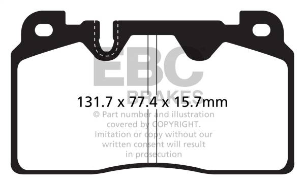 EBC Brakes - EBC Brakes Yellowstuff Street And Track Brake Pads