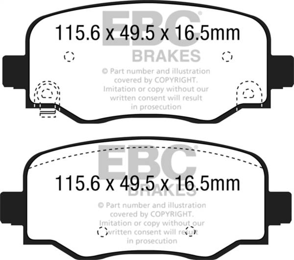 EBC Brakes - EBC Brakes Yellowstuff Street And Track Brake Pads