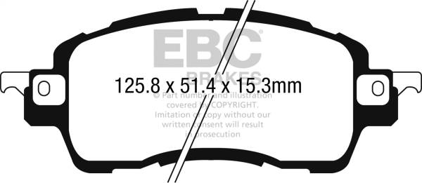 EBC - EBC Brakes Yellowstuff Street And Track Brake Pads DP42275R