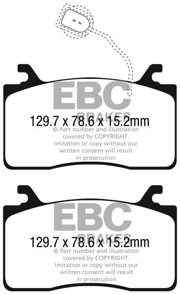 EBC Brakes - EBC Brakes Yellowstuff Street And Track Brake Pads