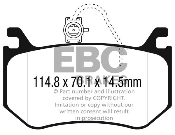 EBC Brakes - EBC Brakes Yellowstuff Street And Track Brake Pads