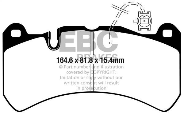 EBC Brakes - EBC Brakes Yellowstuff Street And Track Brake Pads