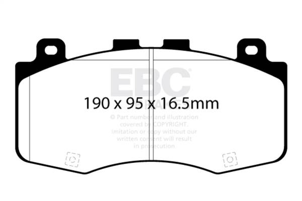 EBC Brakes - EBC Brakes Yellowstuff Street And Track Brake Pads DP42400R