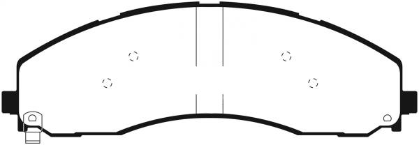 EBC - EBC 2017+ Ford F-450 Yellowstuff Front/Rear Brake Pads - DP43078R