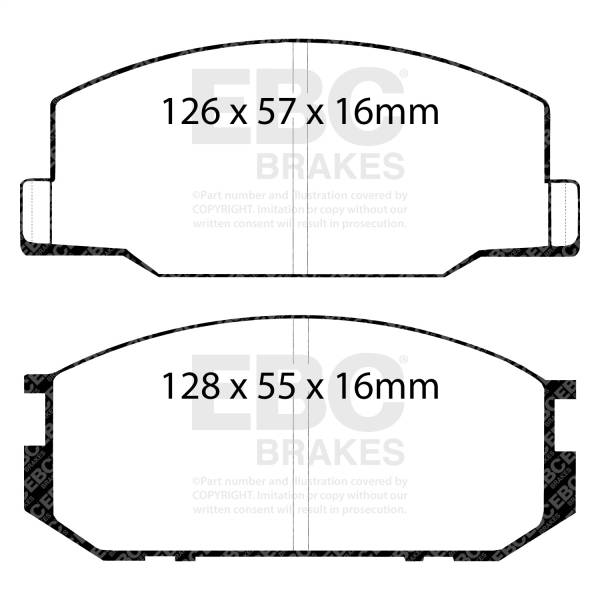 EBC Brakes - EBC Brakes Yellowstuff Street And Track Brake Pads