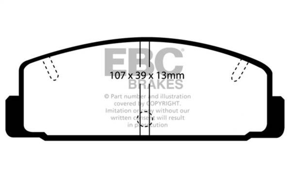 EBC - EBC 03-04 Mazda Protege 2.0 Turbo (Mazdaspeed) Yellowstuff Rear Brake Pads - DP4729R