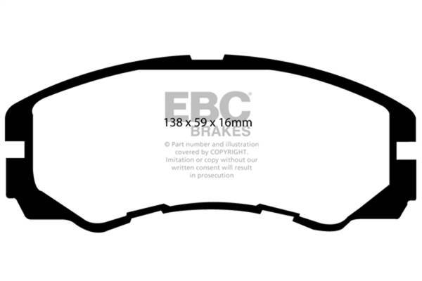 EBC - EBC 96-98 Acura SLX 3.2 Yellowstuff Front Brake Pads - DP4973R