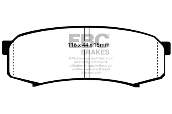 EBC Brakes - EBC Brakes Yellowstuff Street And Track Brake Pads DP4993R