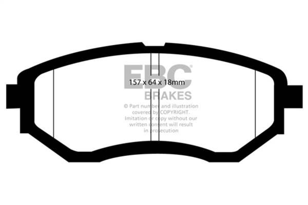 EBC Brakes - EBC Brakes Bluestuff NDX Full Race Brake Pads DP51583NDX