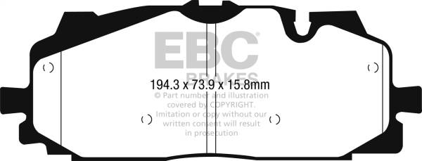 EBC Brakes - EBC Brakes Bluestuff NDX Full Race Brake Pads