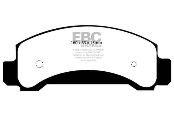 EBC Brakes - EBC Brakes 6000 Series Greenstuff Truck/SUV Brakes Disc Pads DP61085