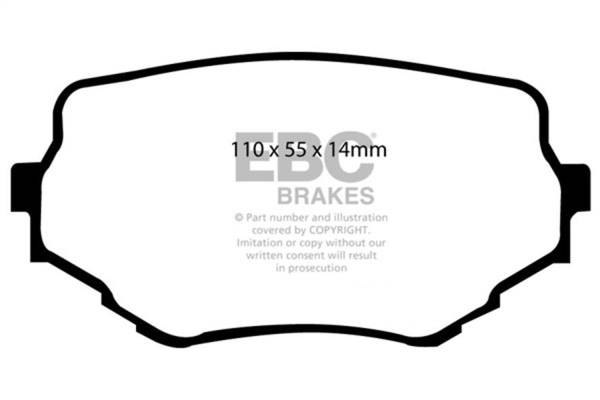 EBC Brakes - EBC Brakes 6000 Series Greenstuff Truck/SUV Brakes Disc Pads DP61099