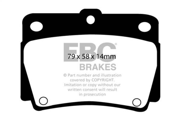 EBC Brakes - EBC Brakes 6000 Series Greenstuff Truck/SUV Brakes Disc Pads DP61228