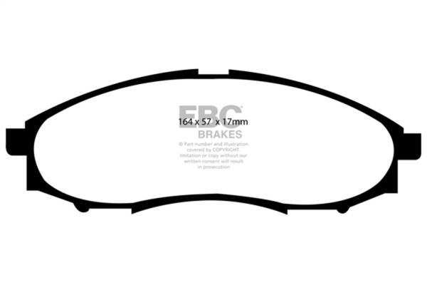 EBC - EBC 03-04 Nissan Frontier 3.3 2WD Greenstuff Front Brake Pads - DP61316