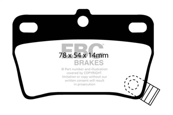 EBC - EBC 03-05 Toyota RAV 4 2.4 Greenstuff Rear Brake Pads - DP61403