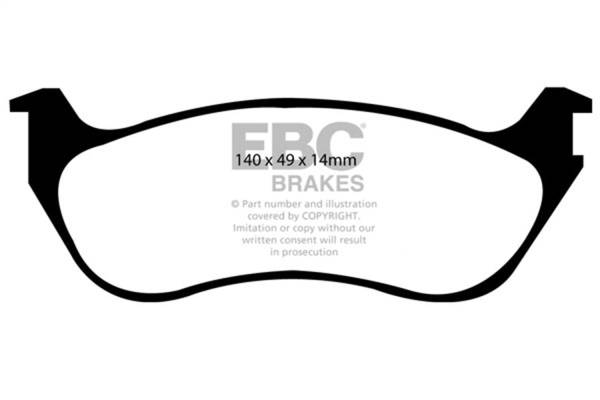 EBC - EBC 02-05 Ford Explorer 4.0 2WD Greenstuff Rear Brake Pads - DP61631