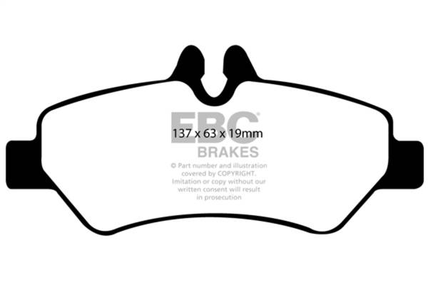 EBC Brakes - EBC Brakes 6000 Series Greenstuff Truck/SUV Brakes Disc Pads