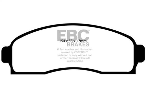 EBC Brakes - EBC Brakes Truck/SUV Extra Duty Brake Pads ED91617