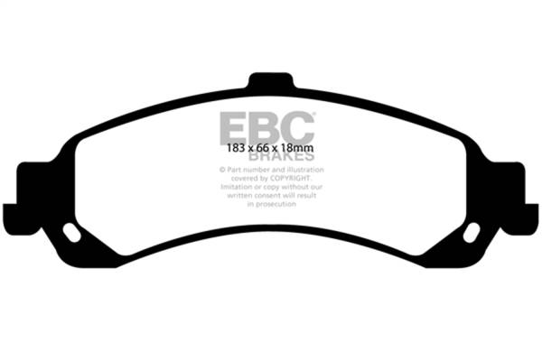 EBC Brakes - EBC Brakes Truck/SUV Extra Duty Brake Pads ED91635