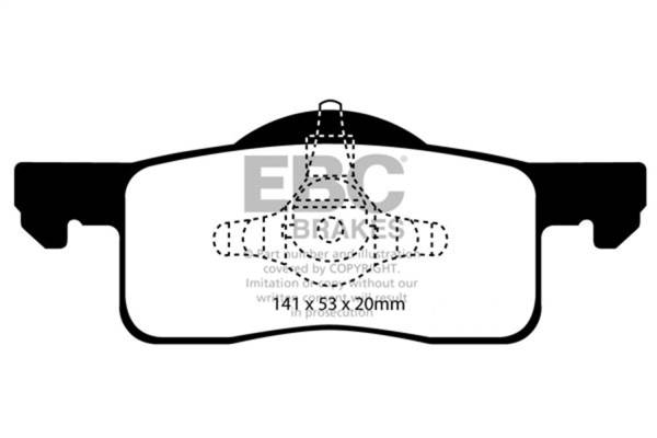 EBC Brakes - EBC Brakes Truck/SUV Extra Duty Brake Pads ED91652