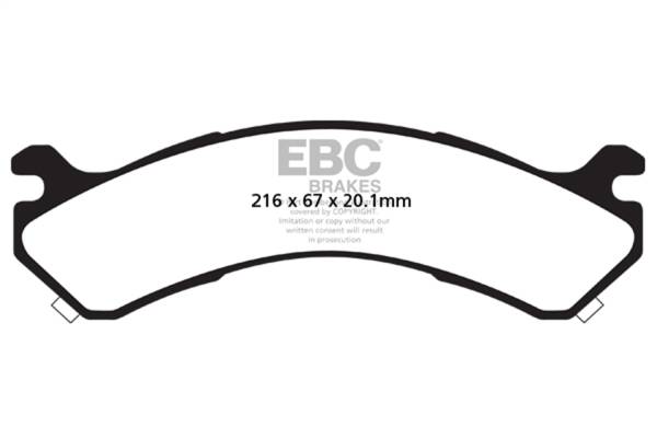 EBC Brakes - EBC Brakes Truck/SUV Extra Duty Brake Pads ED91663