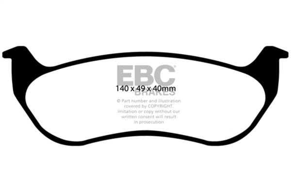 EBC Brakes - EBC Brakes Truck/SUV Extra Duty Brake Pads ED91673