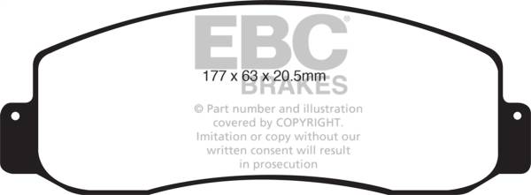 EBC - EBC Brakes Truck/SUV Extra Duty Brake Pads ED91777