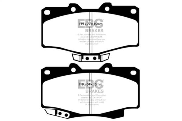 EBC Brakes - EBC Brakes Truck/SUV Extra Duty Brake Pads ED9807