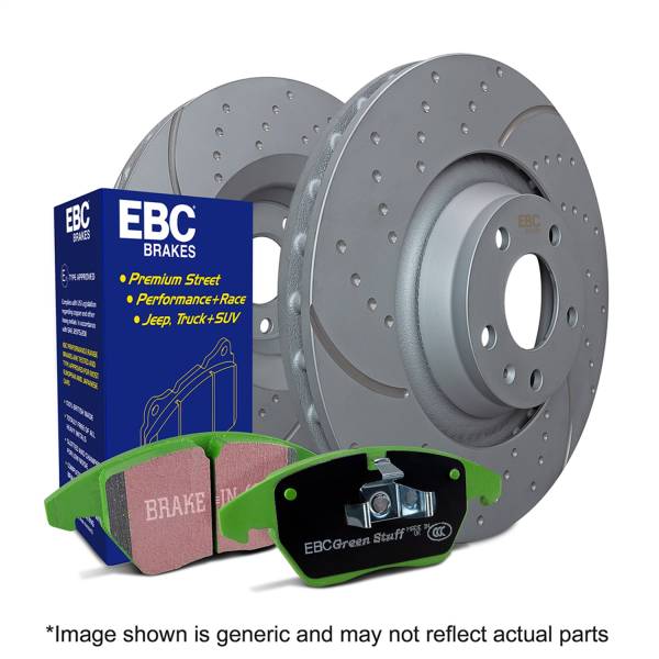 EBC Brakes - EBC Brakes S10 Kits Greenstuff 2000 and GD Rotors S10KF1002