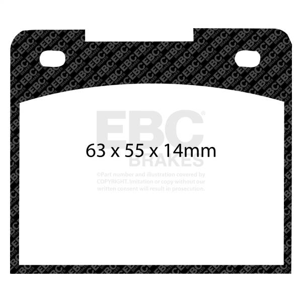 EBC Brakes - EBC Brakes Ultimax OEM Replacement Brake Pads