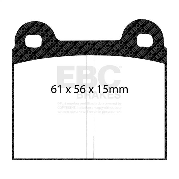 EBC Brakes - EBC Brakes Ultimax OEM Replacement Brake Pads