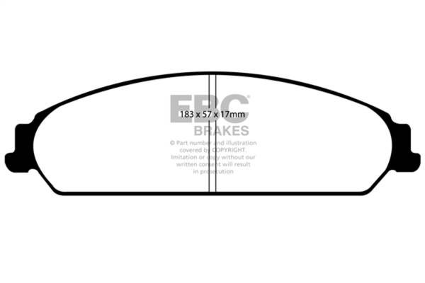 EBC Brakes - EBC Brakes Ultimax OEM Replacement Brake Pads UD1058