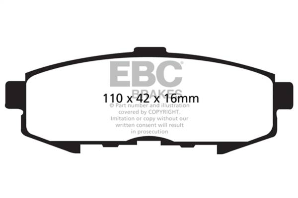 EBC Brakes - EBC Brakes Ultimax OEM Replacement Brake Pads UD1073