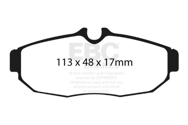 EBC Brakes - EBC Brakes Ultimax OEM Replacement Brake Pads UD1082