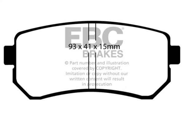 EBC Brakes - EBC Brakes Ultimax OEM Replacement Brake Pads UD1157