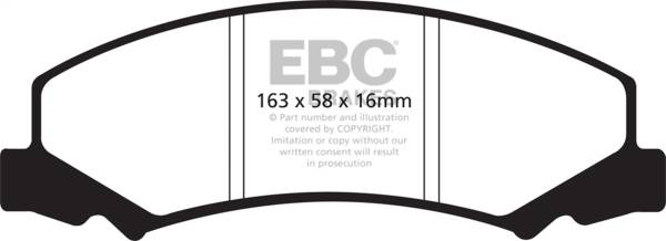 EBC Brakes - EBC Brakes Ultimax OEM Replacement Brake Pads UD1159