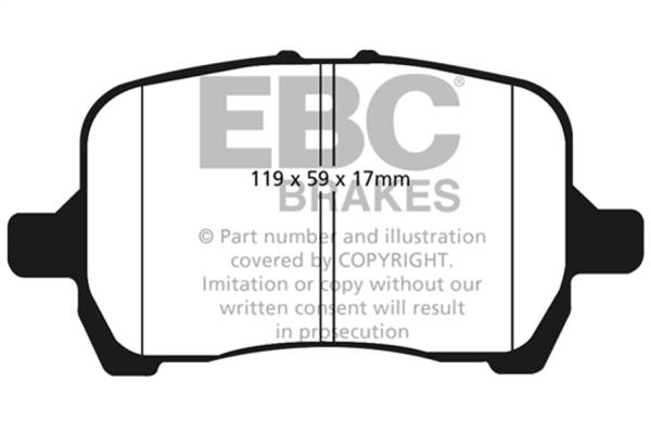 EBC Brakes - EBC Brakes Ultimax OEM Replacement Brake Pads UD1160