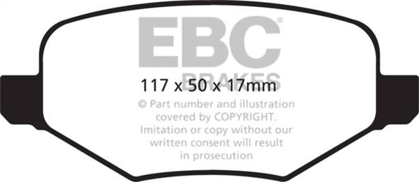 EBC - EBC Brakes Ultimax OEM Replacement Brake Pads UD1377