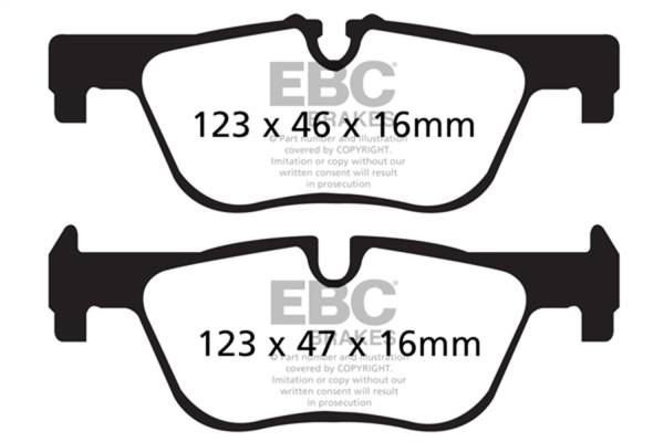 EBC Brakes - EBC Brakes Ultimax OEM Replacement Brake Pads