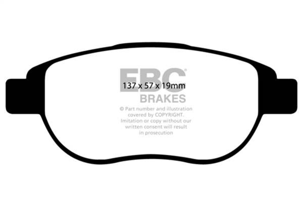 EBC Brakes - EBC Brakes Ultimax OEM Replacement Brake Pads