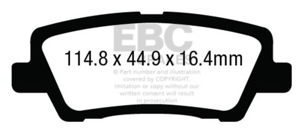 EBC Brakes - EBC Brakes Ultimax OEM Replacement Brake Pads UD1659