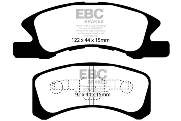 EBC Brakes - EBC Brakes Ultimax OEM Replacement Brake Pads UD1731