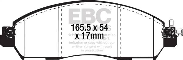 EBC - EBC Brakes Ultimax OEM Replacement Brake Pads UD2138